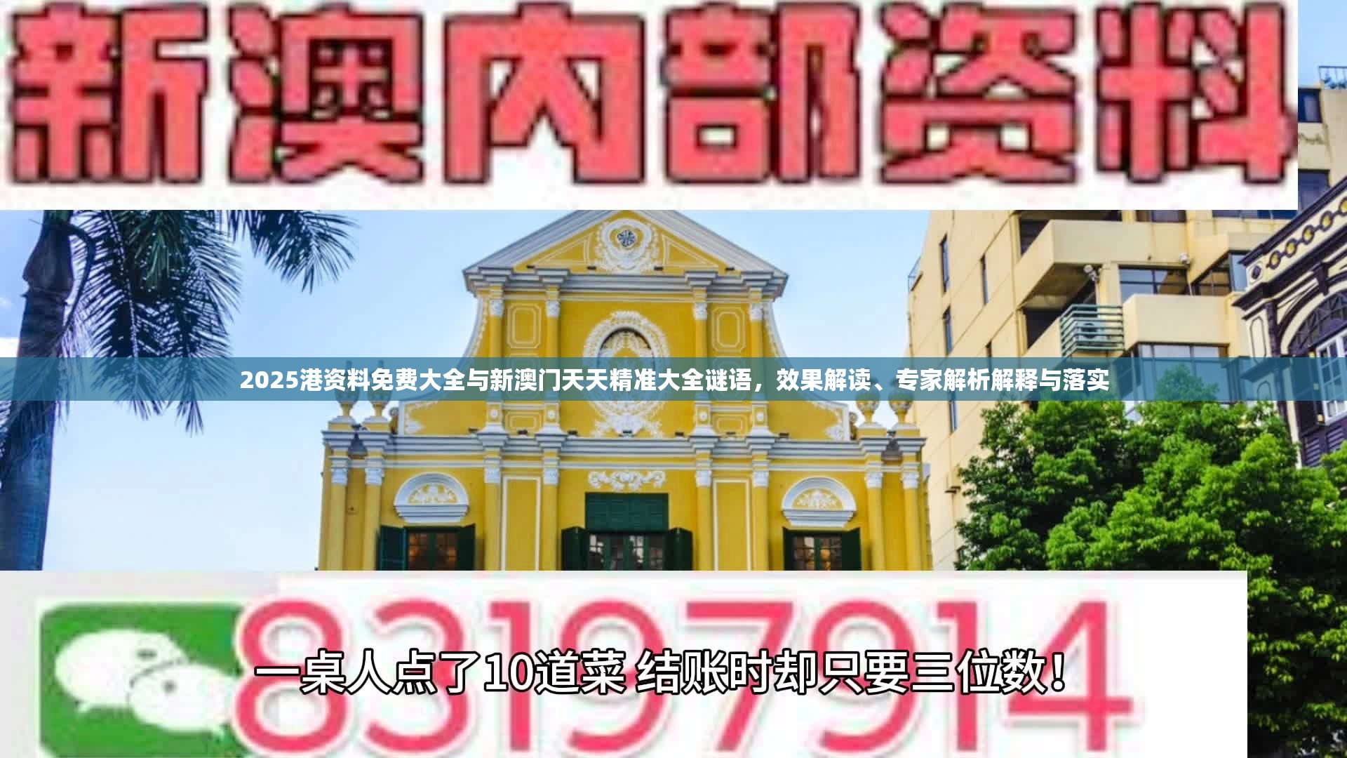 2025港资料免费大全与新澳门天天精准大全谜语，效果解读、专家解析解释与落实