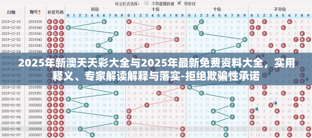 2025年新澳天天彩大全与2025年最新免费资料大全，实用释义、专家解读解释与落实-拒绝欺骗性承诺