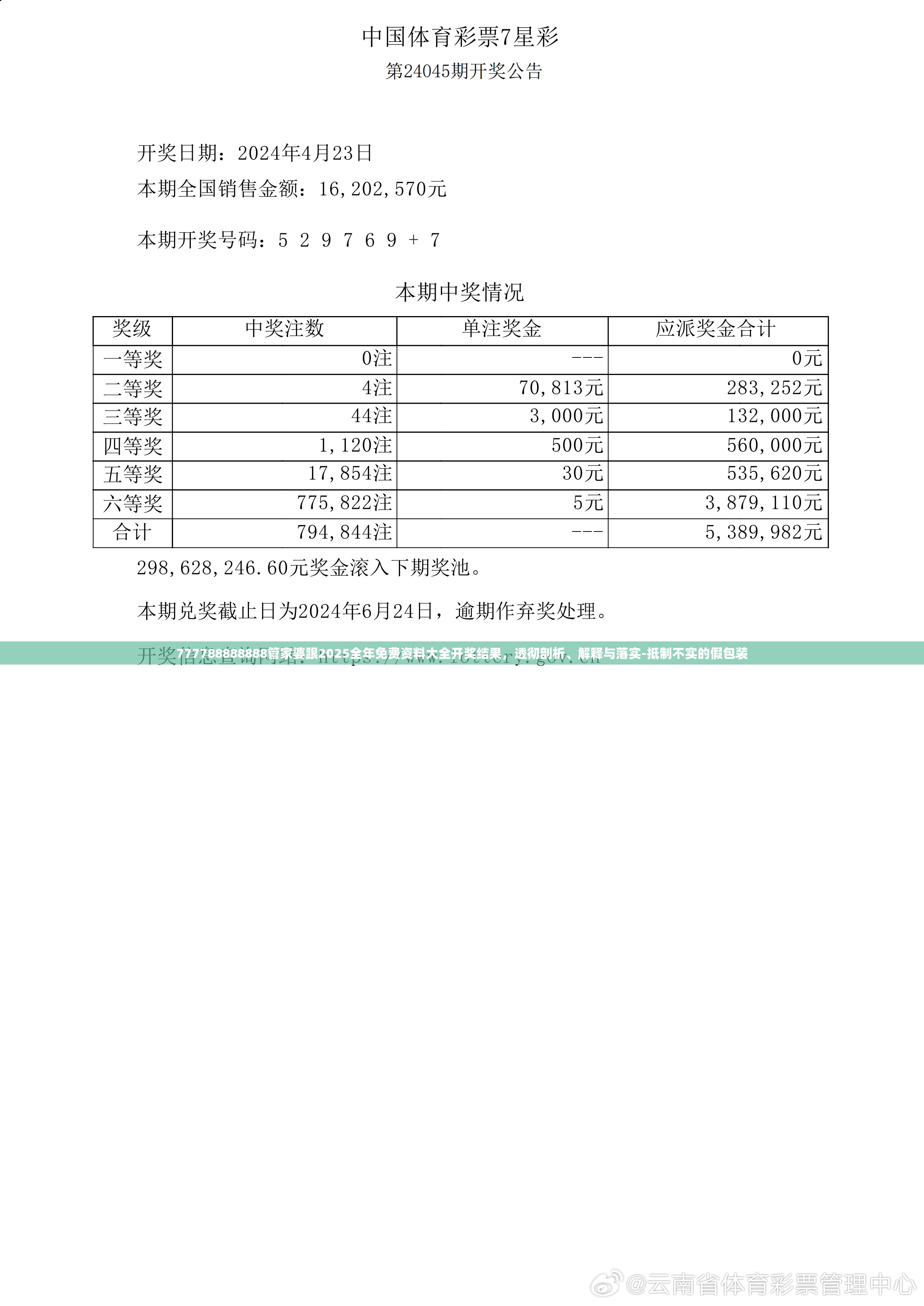 777788888888管家婆跟2025全年免费资料大全开奖结果，透彻剖析、解释与落实-抵制不实的假包装