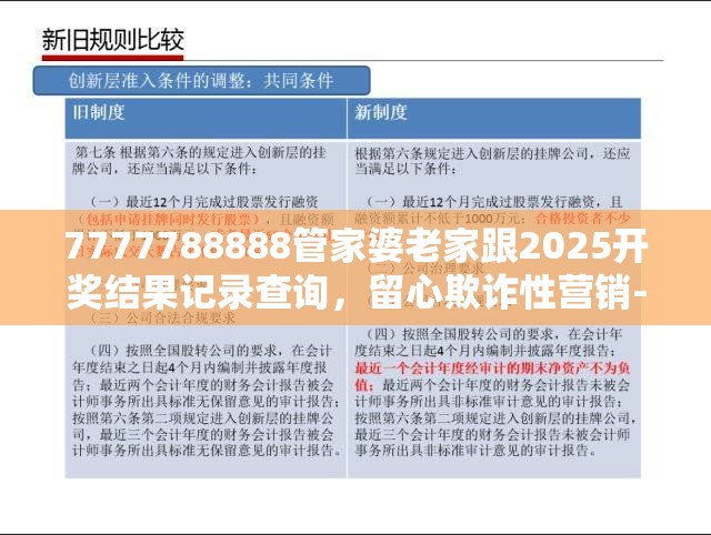 7777788888管家婆老家跟2025开奖结果记录查询，留心欺诈性营销-贴切释义、专家解读解释与落实