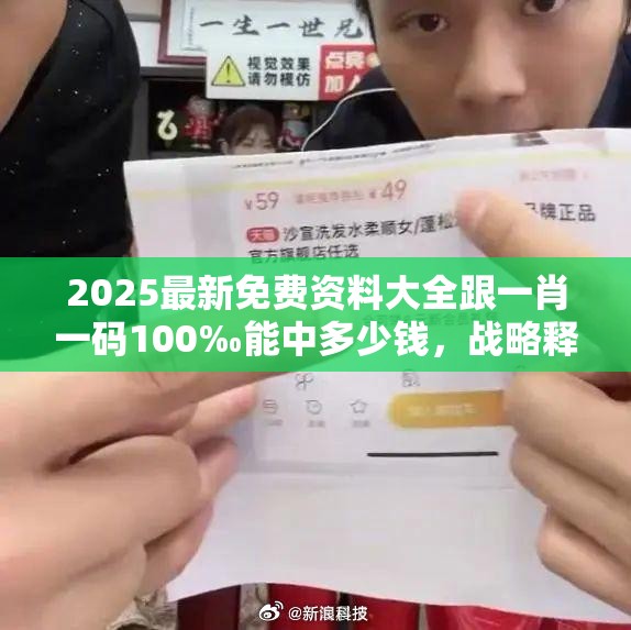 2025最新免费资料大全跟一肖一码100‰能中多少钱，战略释义、专家解析解释与落实,留心欺诈性营销